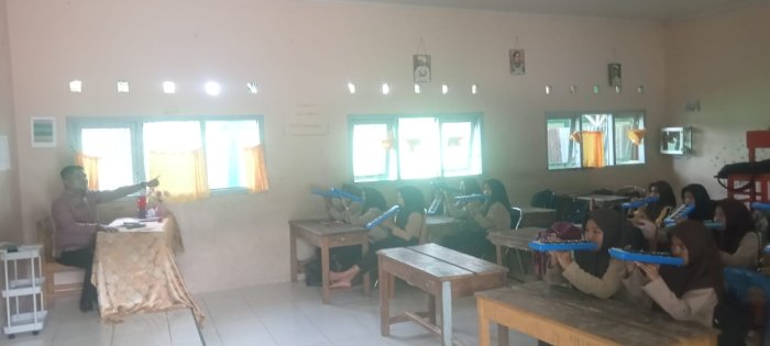 Marching Band Bahana Syahdu MTsN 7 Bungo Gelar Latihan Rutin Sabtu Pagi