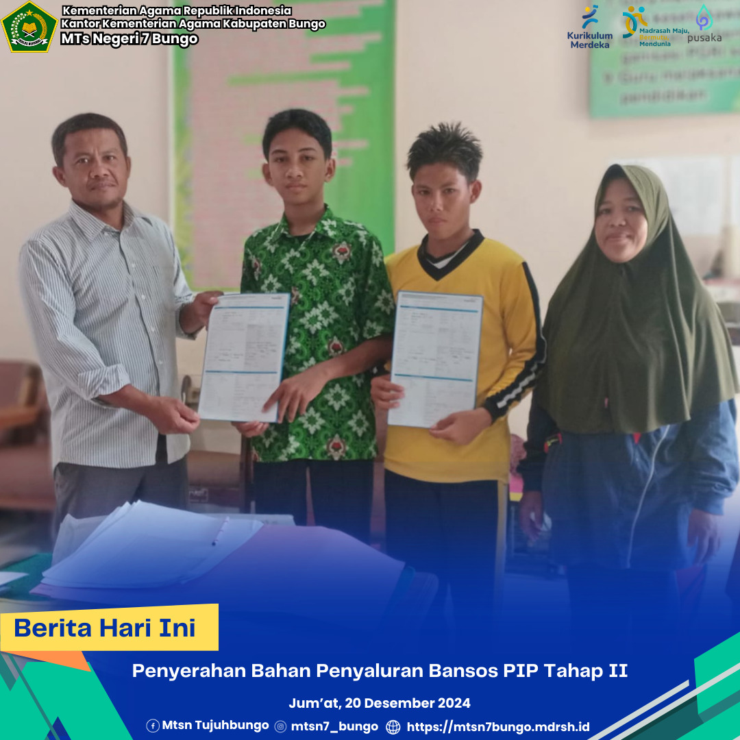 Penyerahan Bahan Penyaluran Bansos PIP Tahap II