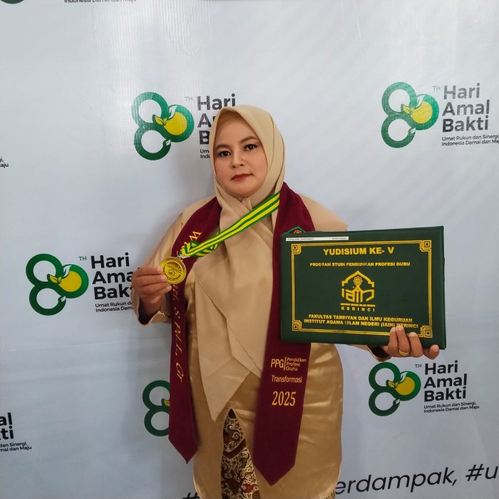 Guru MTsN 7 Bungo, Widiyawati Resmi Sandang Gelar Guru Profesional pada Yudisium PPG IAIN Kerinci