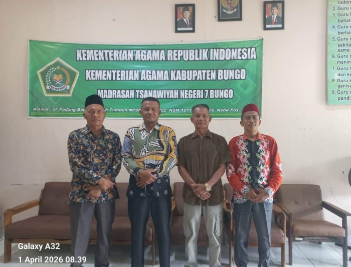 Ketua Komite Madrasah Kunjungi MTsN 7 Bungo, Pererat Sinergi untuk Peningkatan Mutu Pendidikan