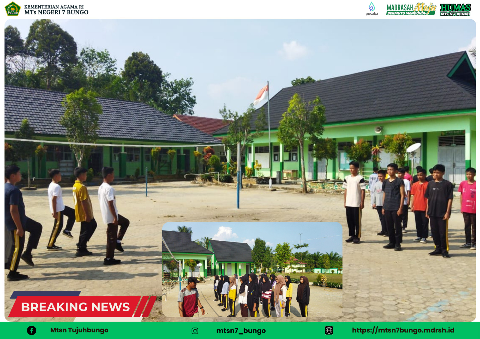 Persiapan Lomba Tim Ekskul LKBB MTs Negeri 7 Bungo Melakukan Latihan dan Seleksi