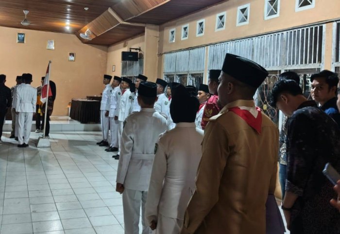 MTsN 7 Bungo Ikuti Pengukuhan Paskibraka Kecamatan Tanah Tumbuh, Semarakkan HUT ke-81 Kemerdekaan RI