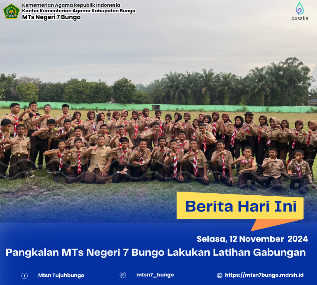Pangkalan MTs Negeri 7 Bungo Lakukan Latihan Gabungan 