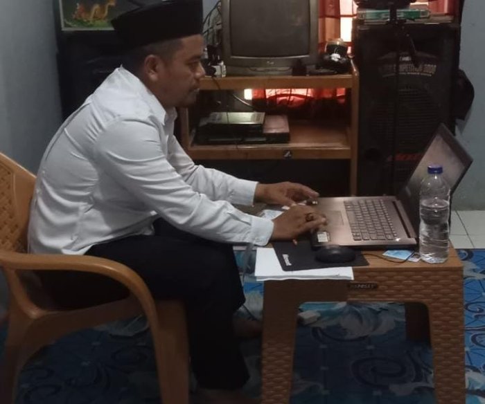 Guru MTsN 7 Bungo Ikuti Ujian Pengetahuan (UP) PPG Daljab Batch 3 Secara Daring