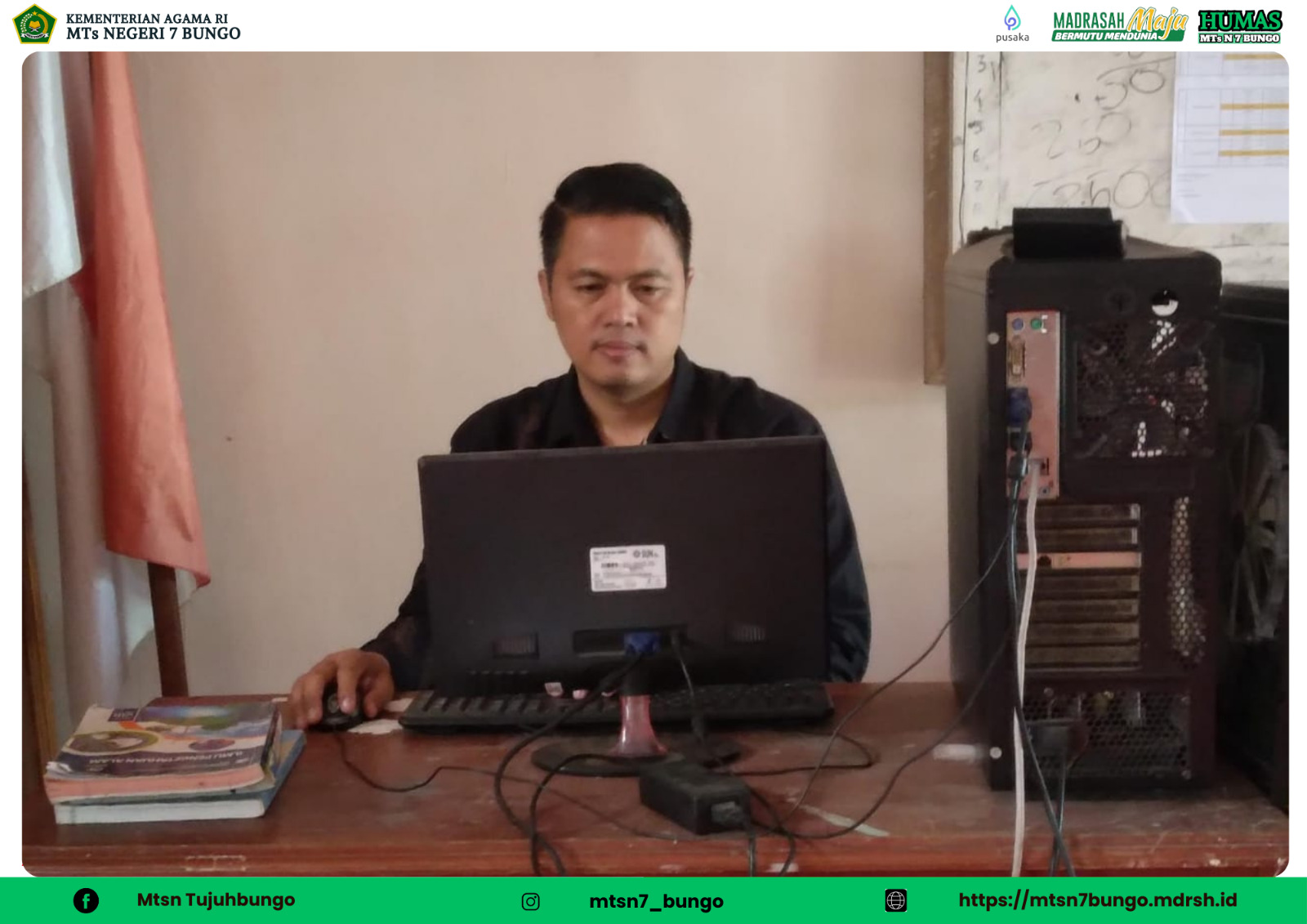 Tingkatkan Kompetensi dan profesionalisme , Guru MTs Negeri 7 Bungo mengikuti Pelatihan Pintar Kemenag