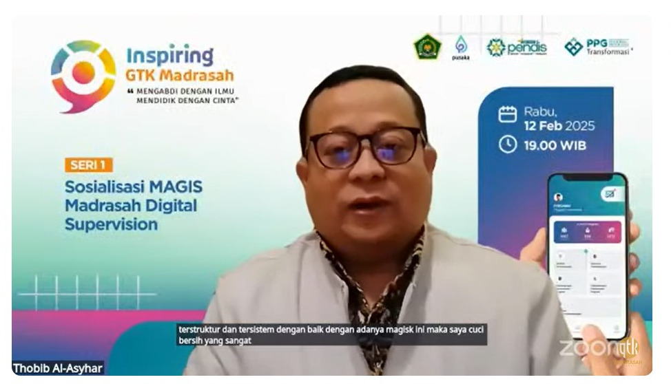 GTK MTs Negeri 7 Bungo Ikuti Sosialisasi Aplikasi GTK MAGIS 