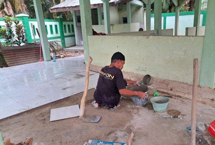 Renovasi Fasilitas Musholla MTsN 7 Bungo Hampir Rampung, Wujud Nyata Kepedulian terhadap Kenyamanan Ibadah