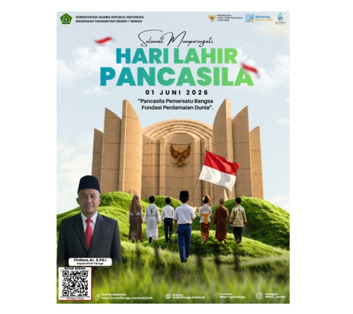 Selamat Memperingati Hari Lahir Pancasila 1 Juni 2026 Pancasila Pemersatu Bangsa, Fondasi Perdamaian Dunia