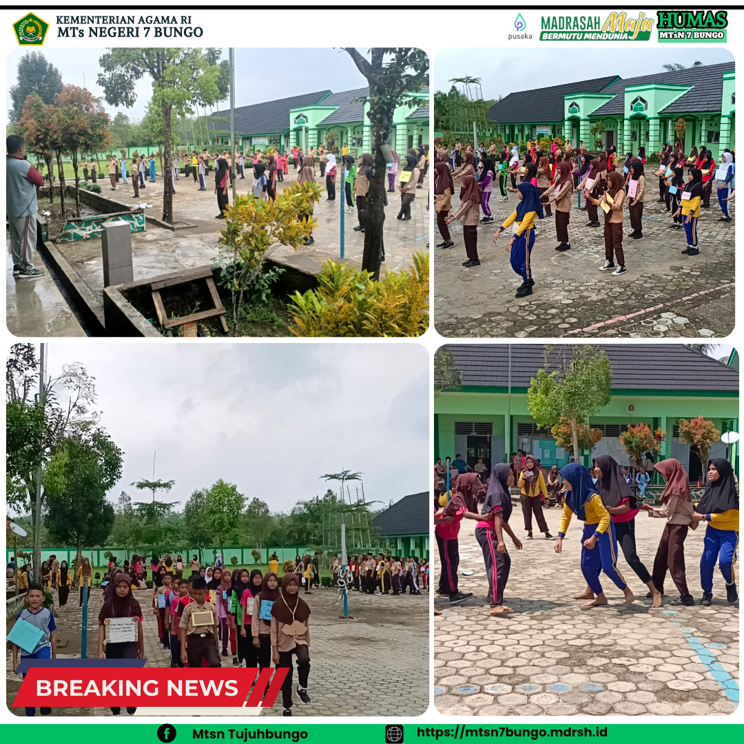 Hari Ketiga Kegiatan MATSAMA MTsN 7 Bungo diawali dengan Senam Kebugaran Jasmani (SKJ)