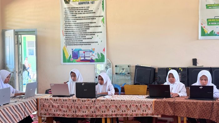 Hari Kedua ANBK di MTsN 7 Bungo: Peserta Hadapi Materi Numerasi dan Survei Lingkungan Belajar