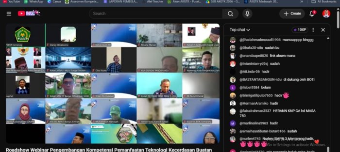 MTsN 7 Bungo Perkuat Kompetensi Digital, Tiga Utusan Ikuti Roadshow Pemanfaatan Teknologi Kecerdasan Buatan