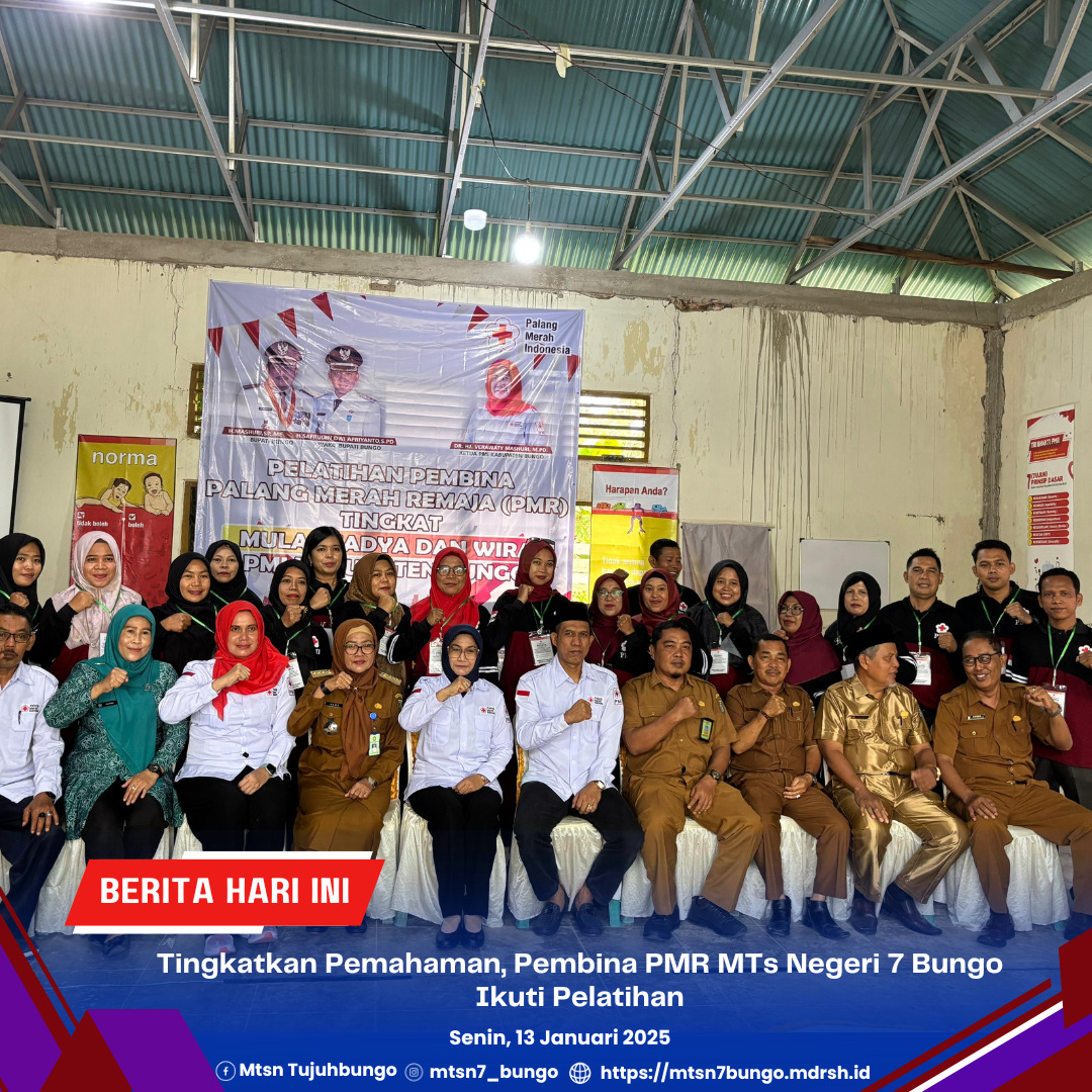 Tingkatkan Pemahaman, Pembina PMR MTs Negeri 7 Bungo Ikuti Pelatihan