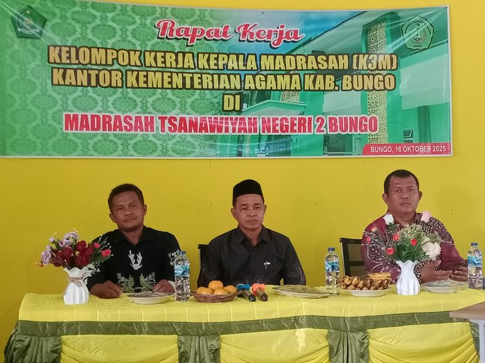 Kepala MTsN 7 Bungo Hadiri Rakor Bulanan K3M Kabupaten Bungo di MTsN 2 Bungo