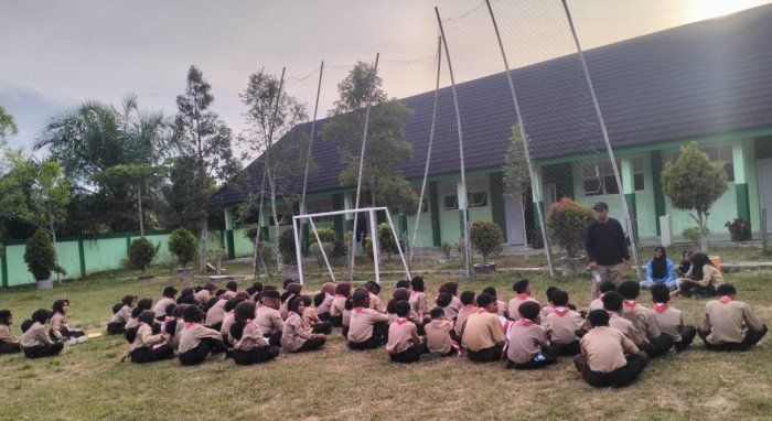 Pramuka Penggalang MTsN 7 Bungo Gelar Brifing Persiapan Persami Usai Apel Pembukaan