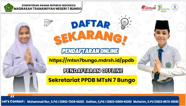 Panitia PPDB MTsN 7 Bungo Gencar Lakukan Sosialisasi Melalui Media Sosial