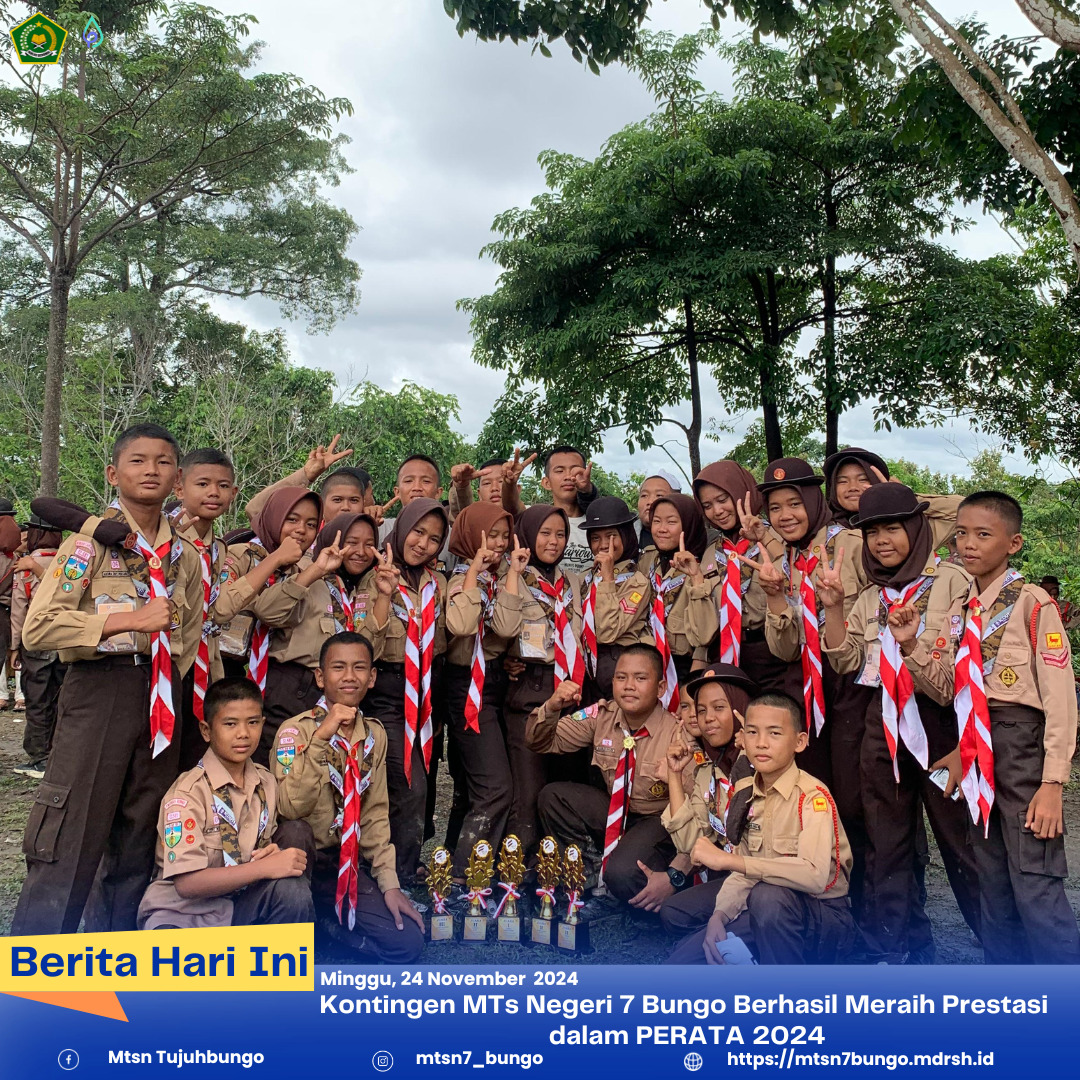Kontingen MTs Negeri 7 Bungo Berhasil Meraih Prestasi  Ajang PERATA 2024
