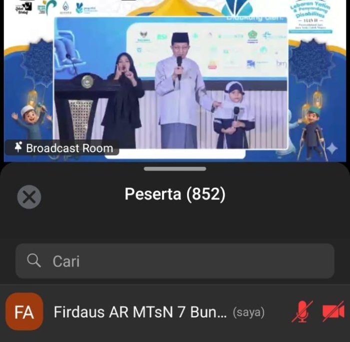 Kepala MTsN 7 Bungo Ikuti Lebaran Yatim dan Penyandang Disabilitas 2026, Wujudkan Semangat Kepedulian di Bulan Muharam