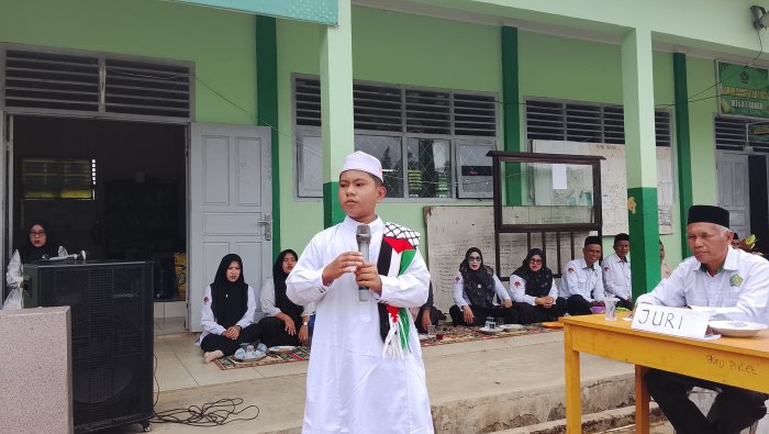 Meriah dan Penuh Ekspresi, Lomba Ceramah Agama Warnai Peringatan Maulid Nabi di MTsN 7 Bungo