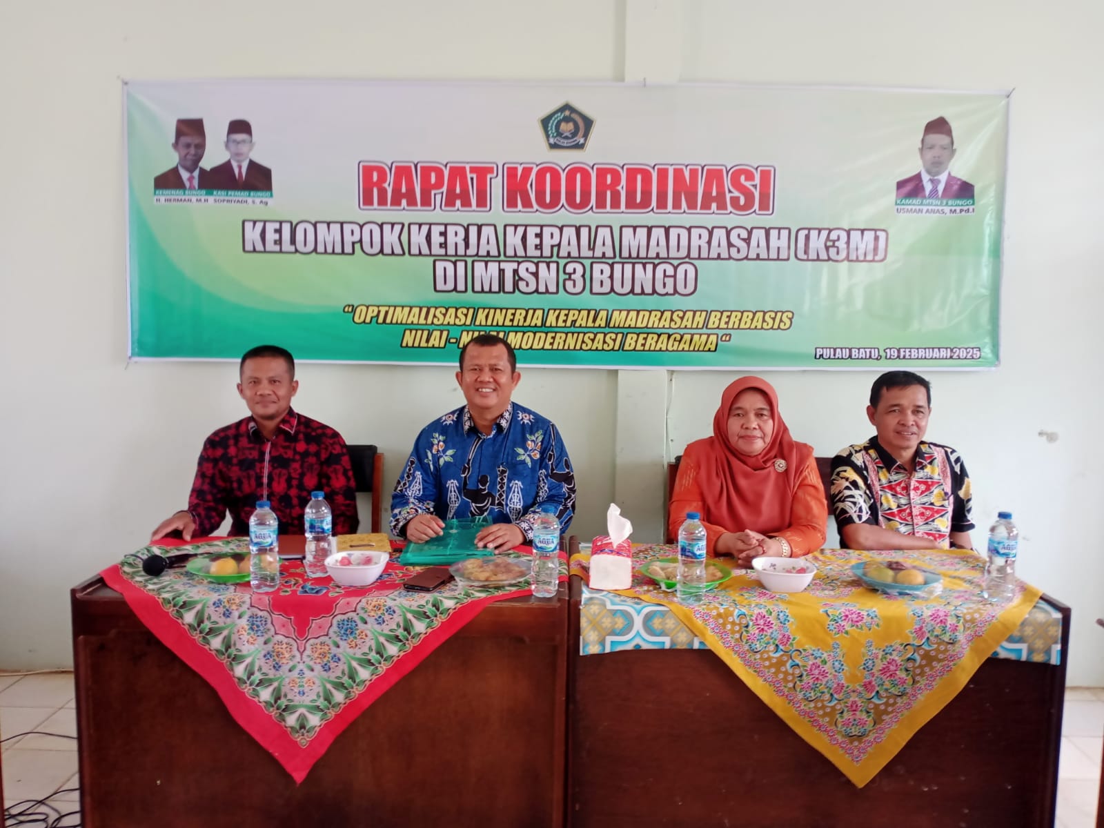 Kepala MTs Negeri 7 Bungo Hadiri Rapat Koordinasi Kelompok Kerja Kepala Madrasah (K3M)