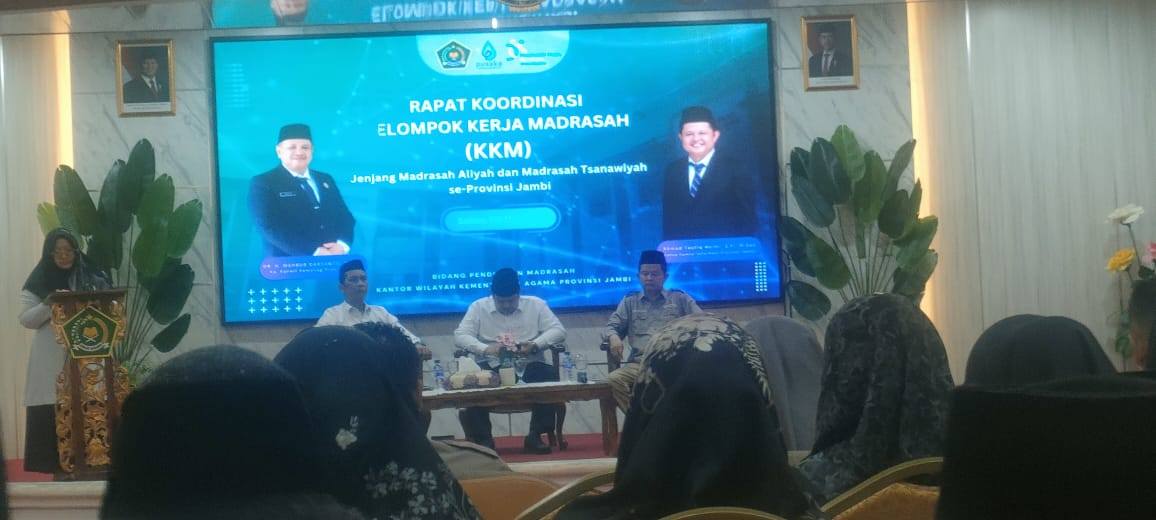 Kepala MTs Negeri 7 Bungo Hadiri Rakor KKM Madrasah Negeri di Kanwil Kemenag Provinsi Jambi