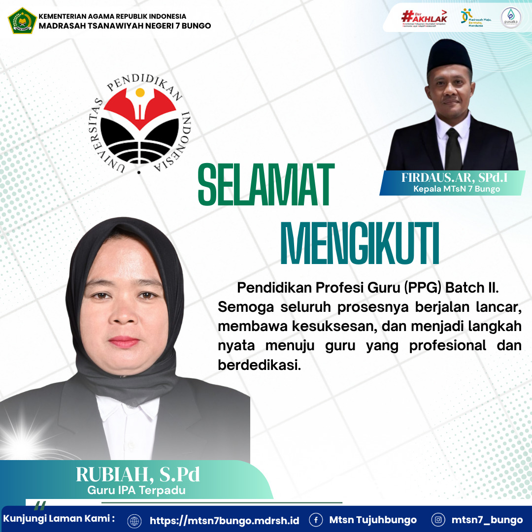Guru MTsN 7 Bungo Ikuti Orientasi Akademik Mahasiswa PPG Daljab Kemenag Batch II