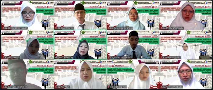 Hari ke-5 Pembelajaran Synchronous LATSAR CPNS: Ibu Cinta Invia, S.S., Dalami Nilai-Nilai Dasar ASN