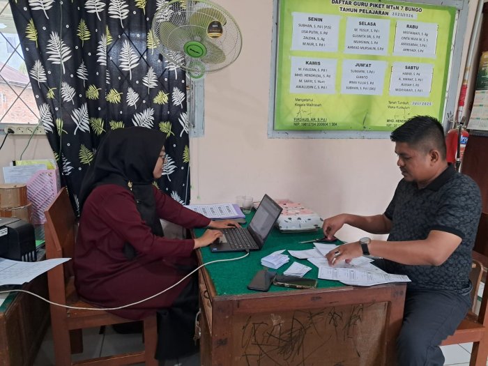 Kesiapan Pelaksanaan ASAS Ganjil di MTsN 7 Bungo Semakin Matang