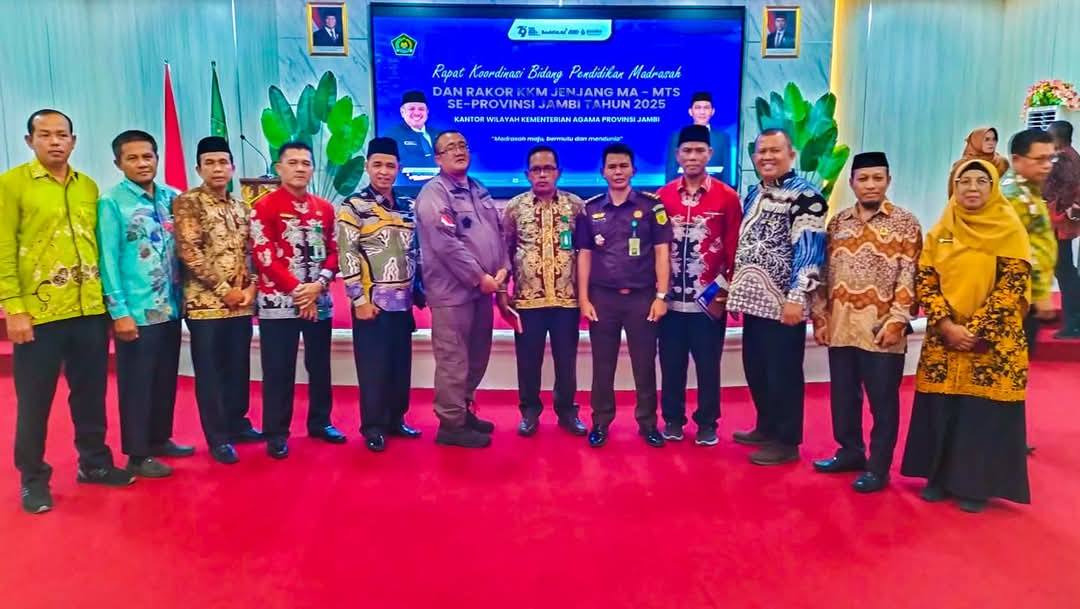 Kepala MTs Negeri 7 Bungo Hadiri Rakor  Tingkat Kantor Wilayah Kementerian Agama Jambi Tahun 2025