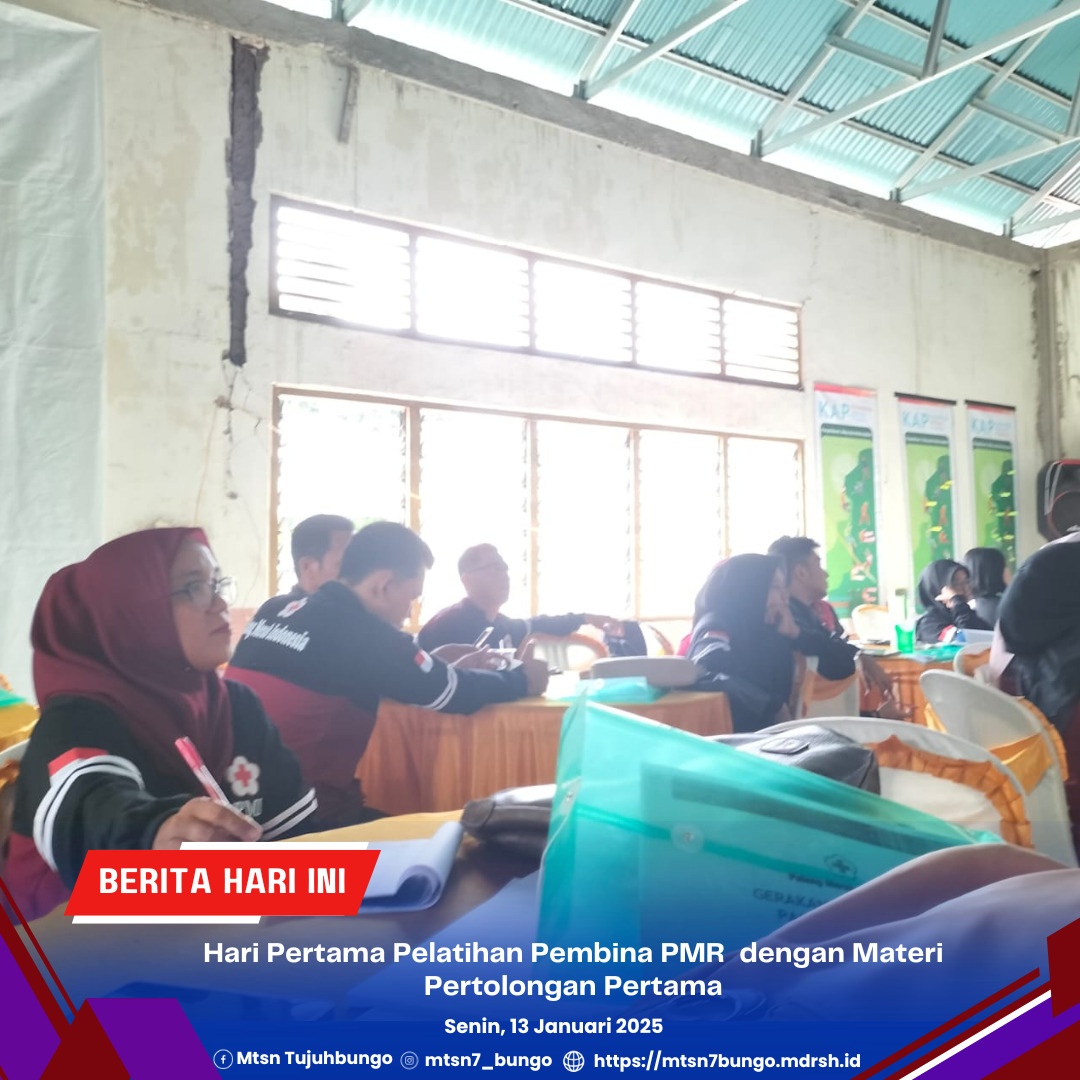 Hari Pertama Pelatihan Pembina PMR dengan Materi Pertolongan Pertama