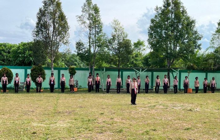 Gerakan Pramuka MTsN 7 Bungo Gelar Upacara Pembukaan PERSAMI dengan Khidmat dan Penuh Semangat