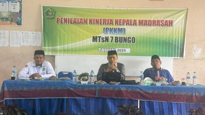 PKKM MTsN 7 Bungo Berlangsung Tertib, Tim Penilai Apresiasi Kekompakan Guru dan Tendik