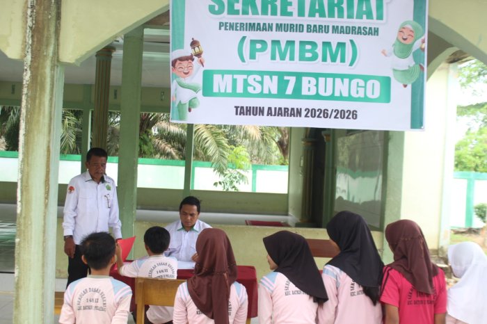 Antusiasme Tinggi Warnai PMBM MTsN 7 Bungo, Kepercayaan Masyarakat Terus Meningkat