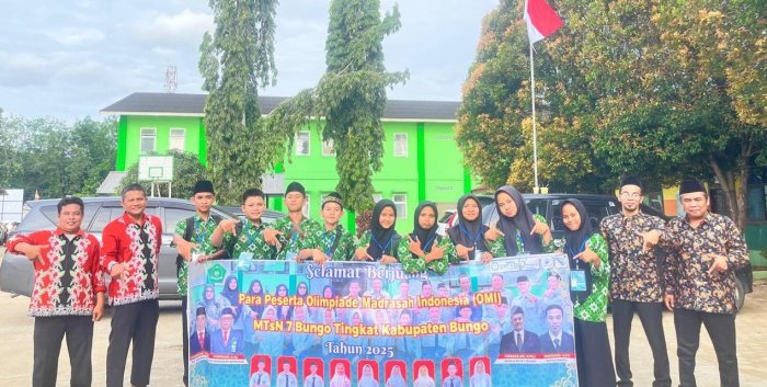 9 Delegasi MTsN 7 Bungo Tuntaskan Perjuangan di OMI 2025 Kabupaten Bungo