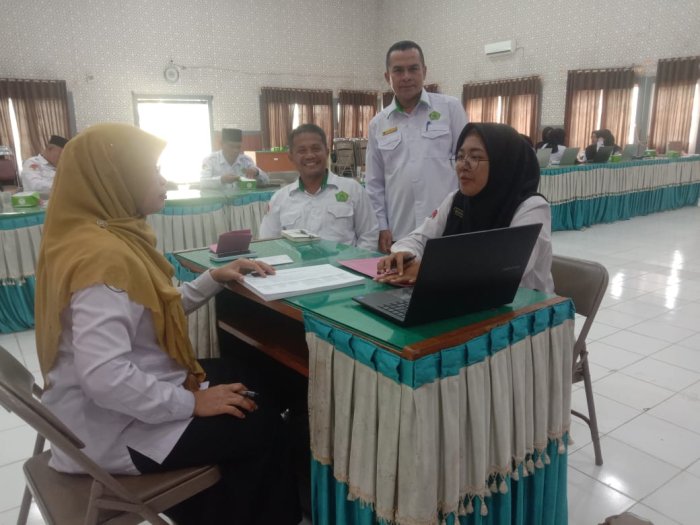 Bimbing CPNS dengan Dedikasi, Kepala MTsN 7 Bungo Hadiri Monev Aktualisasi di Kemenag Bungo