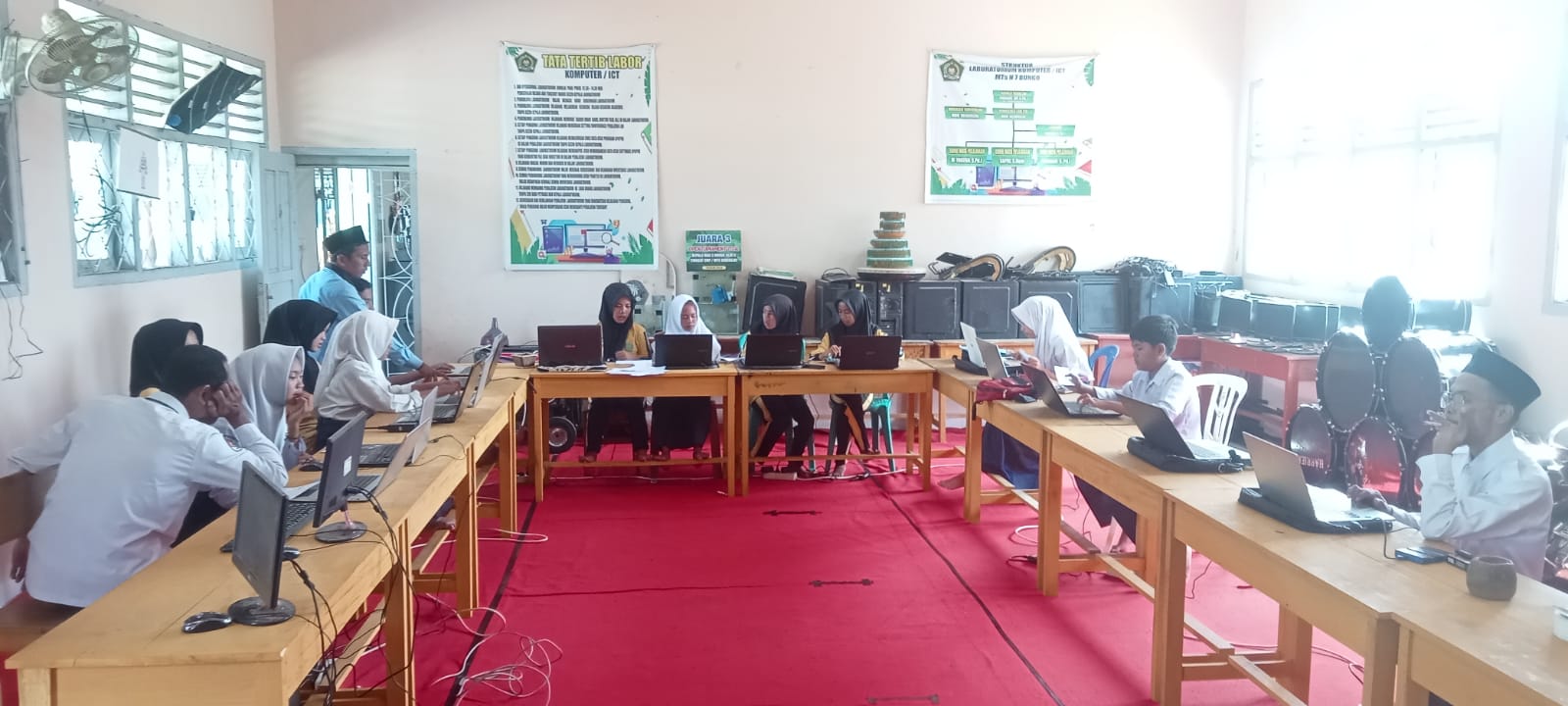 MTsN 7 Bungo Sukses Laksanakan Gladi Bersih Hari Pertama ANBK