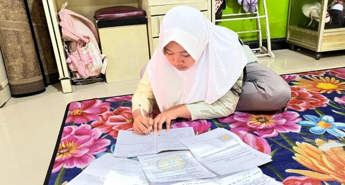 Menjelang OMI Tingkat Kabupaten Bungo, Delegasi MTsN 7 Bungo Giat Persiapan dengan Belajar Mandiri