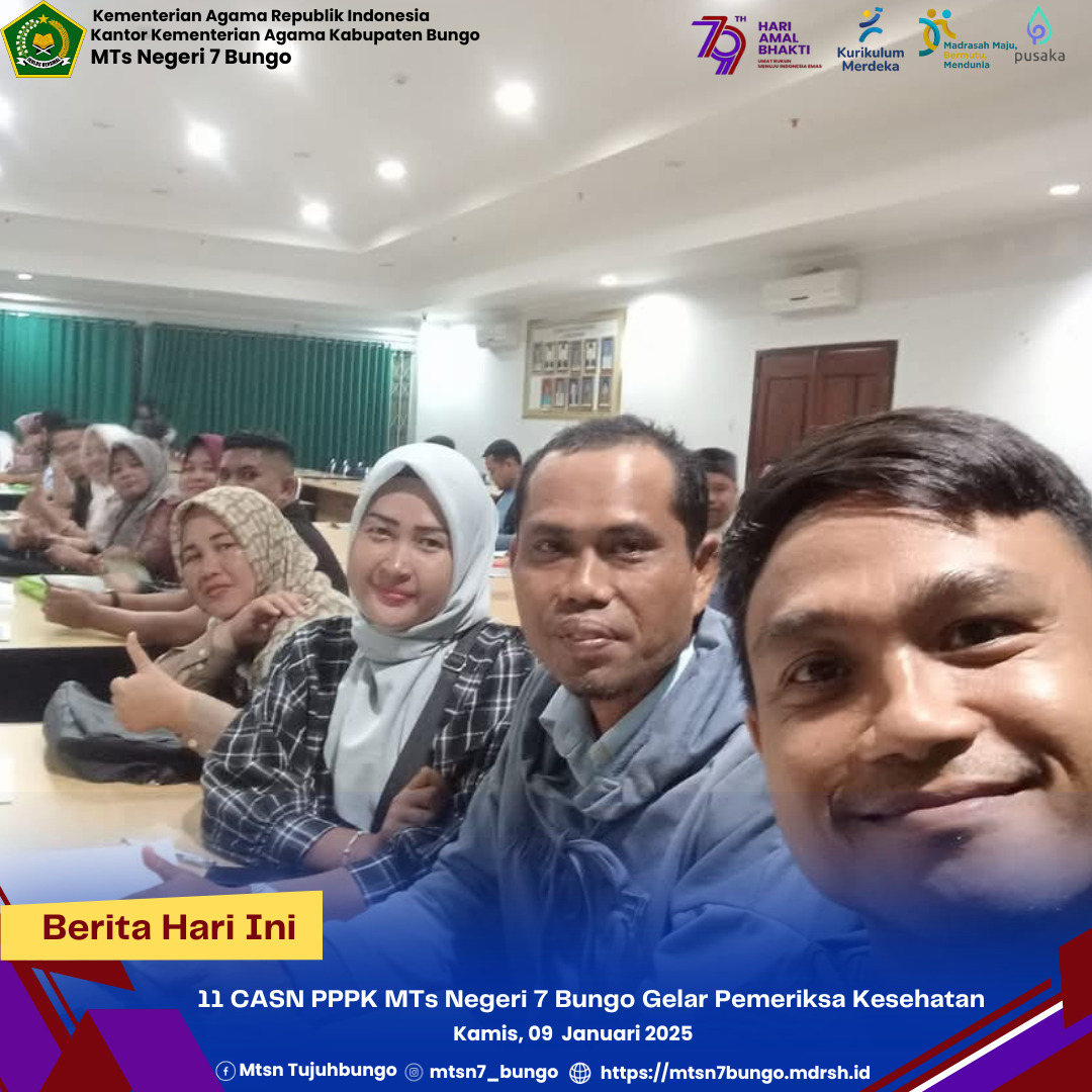 11 CASN PPPK MTs Negeri 7 Bungo Gelar Pemeriksa Kesehatan