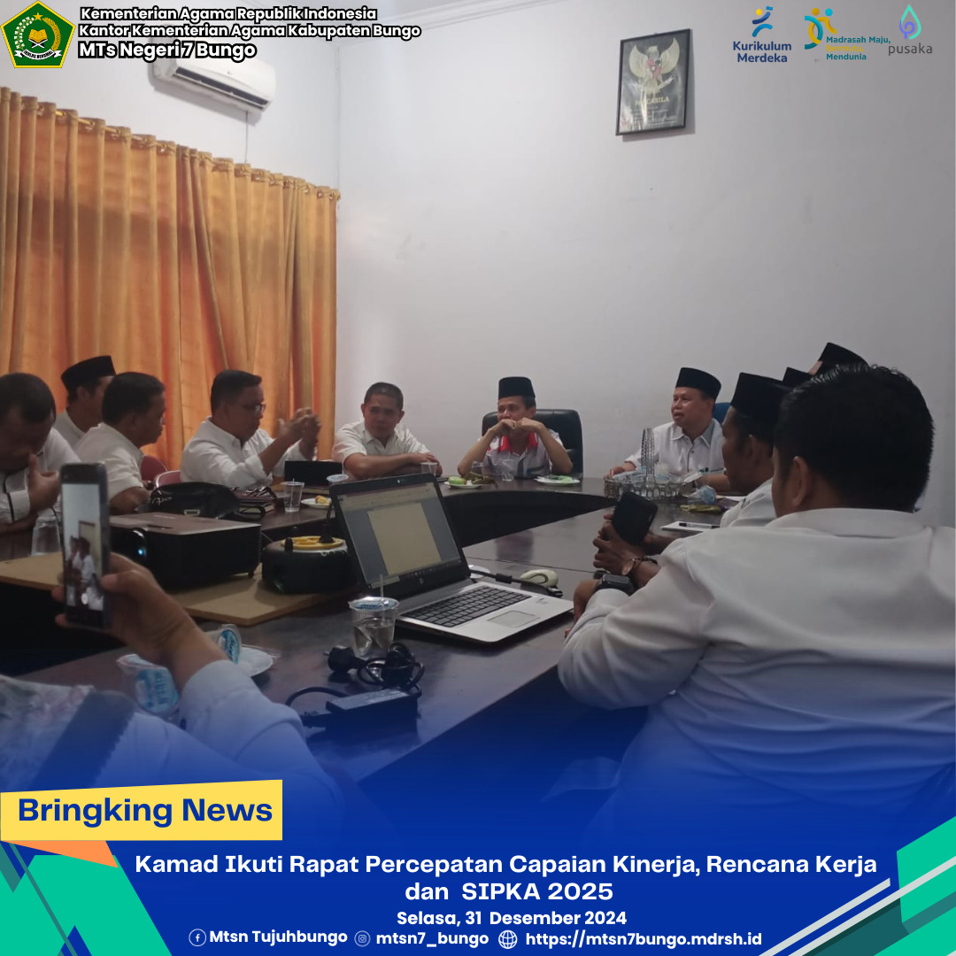 Kamad Ikuti Rapat Percepatan Capaian Kinerja, Rencana Kerja  dan  SIPKA 2025