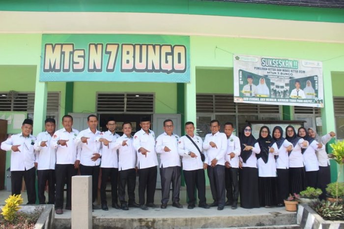 Kunjungan Monitoring Kasi Pendidikan Madrasah Kemenag Bungo ke MTsN 7 Bungo Kunjungan Monitoring Kasi Pendidikan Madrasah Kemenag Bungo ke MTsN 7 Bungo