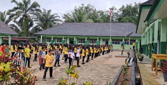 MTsN 7 Bungo Gelar Kegiatan Rutin Senam Pagi, Wujudkan Madrasah Sehat