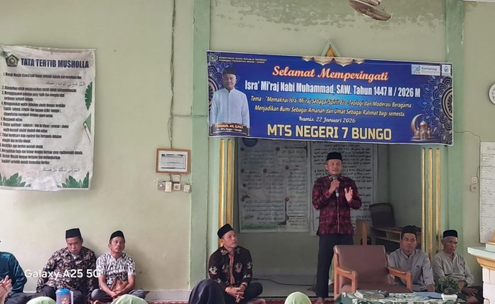 Peringatan Isra' Mi'raj 1447 H/2026 M di MTsN 7 Bungo: Wujudkan Spirit Eco-Teologi dan Moderasi Beragama