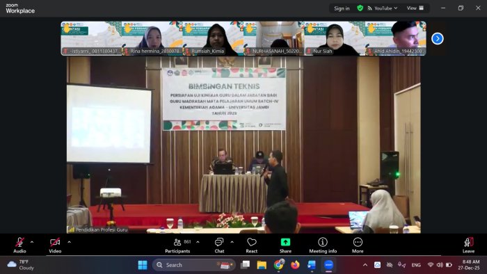 Guru MTsN 7 Bungo Ikuti Bimtek Persiapan UKIN PPG Guru Dalam Jabatan